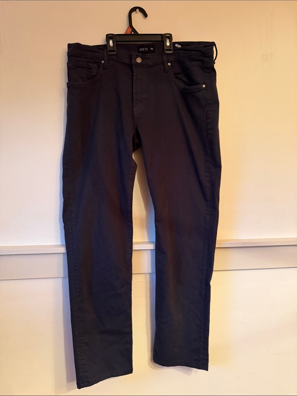 RYE 51 Men’s Black Straight Jeans 36W